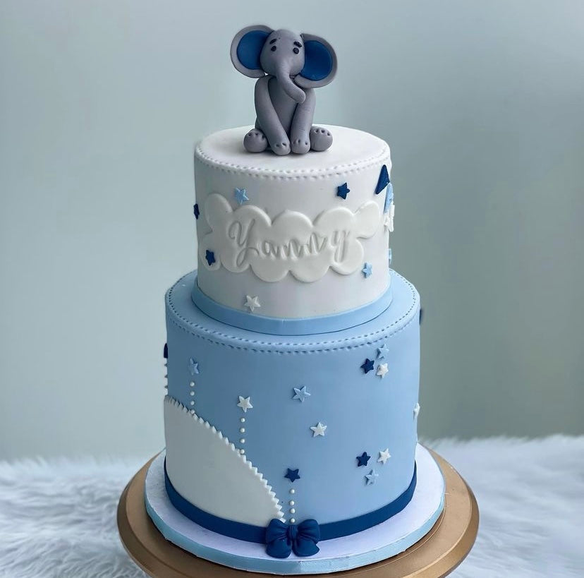 Baby Boy Birthday Cake