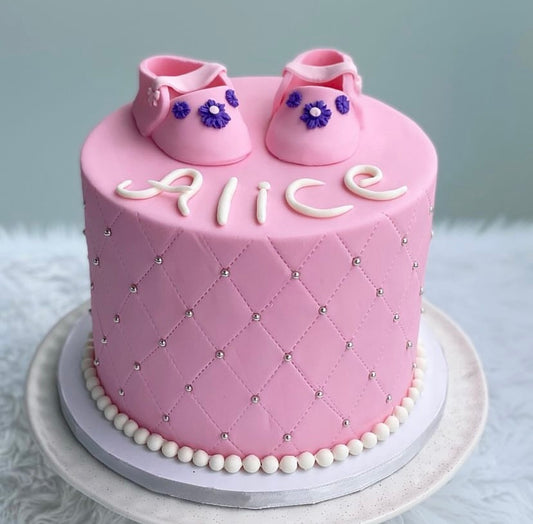 Baby Girl Birthday Cake