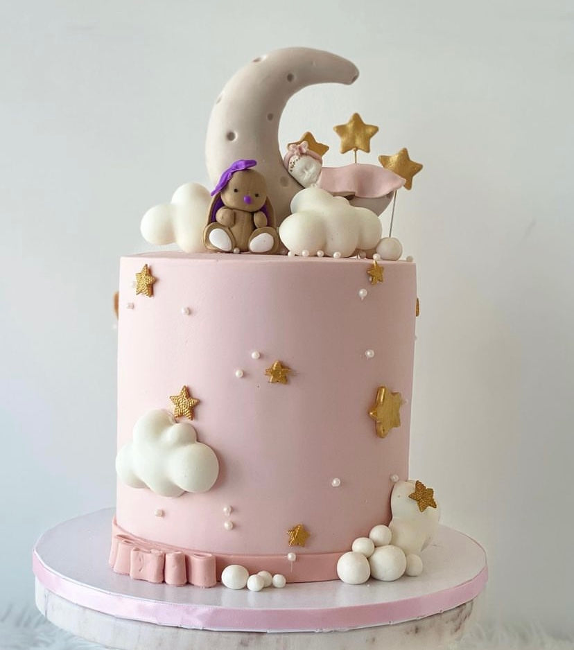 Baby Girl Birthday Cake